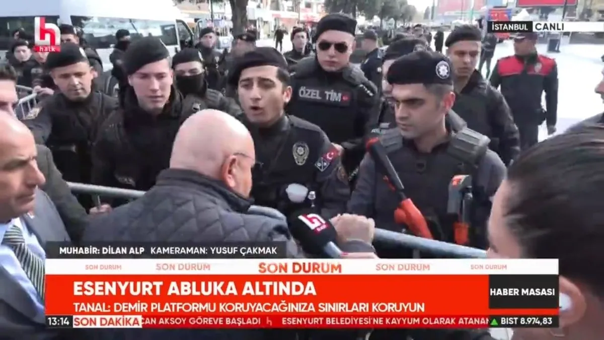 CHP ve DEM'in ortak Esenyurt mitinginde skandal! CHP'li vekiller polise saldırdı