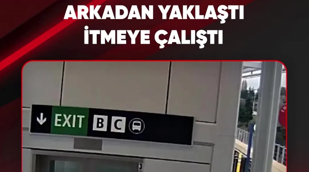 TRENİN ÖNÜNE ATMAYA ÇALIŞTI