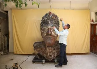 'Sıfır Atık Mavi Projesi'ne destek vermek için kolları sıvadı! Ortaya sanat eseri çıktı!