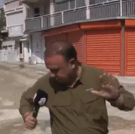 Canlı yayında tehlike atlattı!