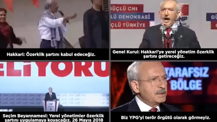 İşte CHP lideri Kemal Kılıçdaroğlu ve terör örgütleri ile ilişkileri! PKK’dan FETÖ’ye, DHKP-C’den YPG’ye... Onlarca vaat ve destek
