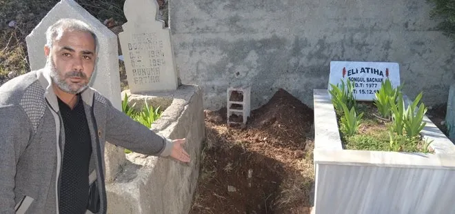 Adıyaman’da acılı aile bebeklerini mezarında bulamadı