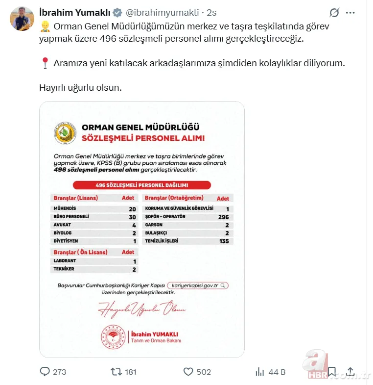 OGM’den 496 personel alımı! Başvurular başladı mı, şartları neler? 3