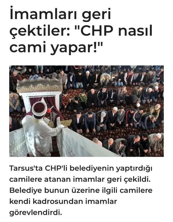 Cumhuriyet yine Diyanet’i hedef aldı! Atanan imamlar geri çekildi yalanı