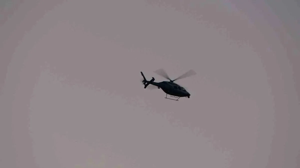 Taksim'de helikopter destekli 'Huzur İstanbul' denetimi gerçekleştirildi