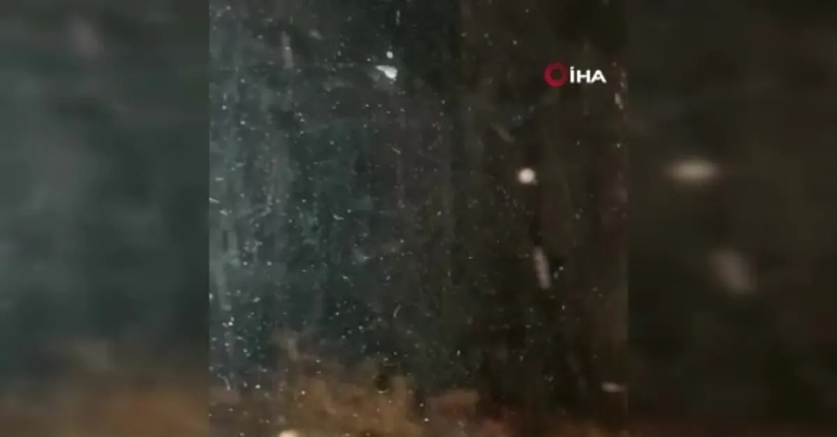 Çankırı'da beklenen kar yağışı başladı