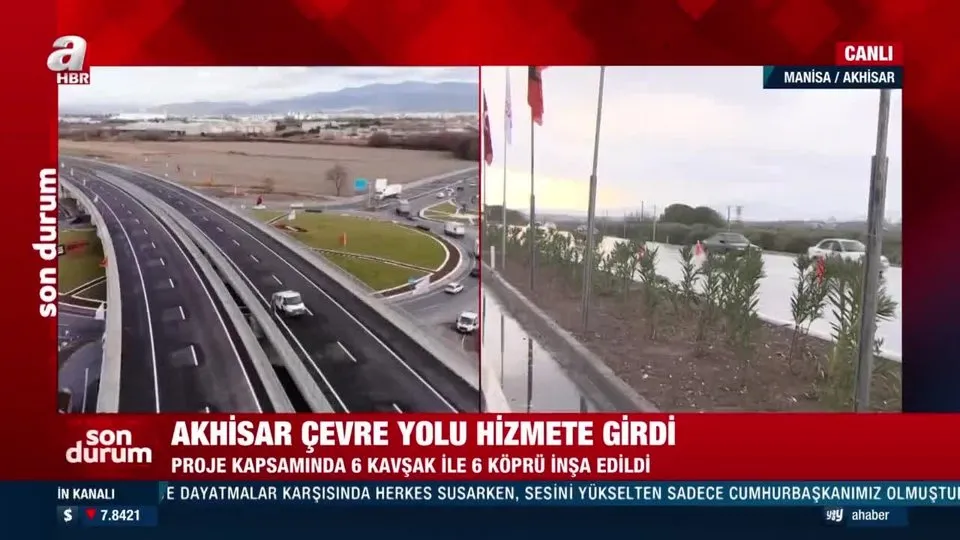 Baskan Erdogan In Video Konferansla Katilimiyla Manisa Akhisar Cevreyolu Hizmete Acildi Ahaber Video Izle