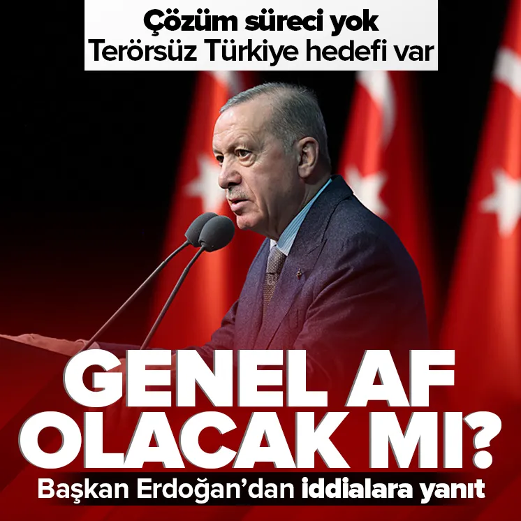 Çözüm süreci ve genel af iddialarına yanıt