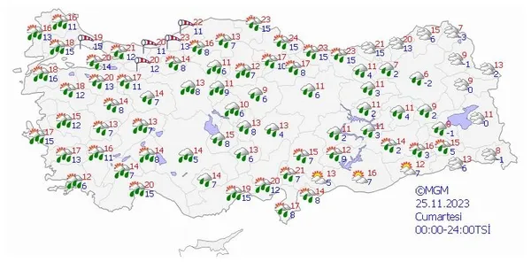 HAVA DURUMU | 64 il için alarm! AFAD, Valilik ve AKOM'dan peş peşe uyarı: Bomba siklon tehlikesi... | 25-29 Kasım 2023 - 18