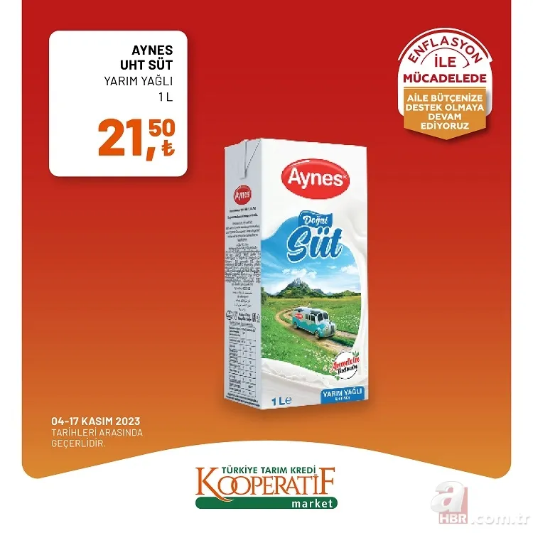 Tarım Kredi Market indirim yarın sona eriyor! 40'lı tuvalet kağıdı 154,90 TL, Çay 89 TL, 100'lü peçete 13,90 TL ve pilavlık bulgur 48,90 TL'den satışa sunuyor 15