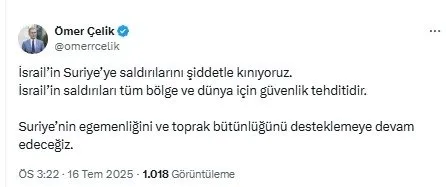 TÜRKİYE’DEN İSRAİL’E SERT TEPKİ