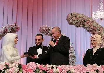 Başkan Erdoğan, nikah şahidi oldu