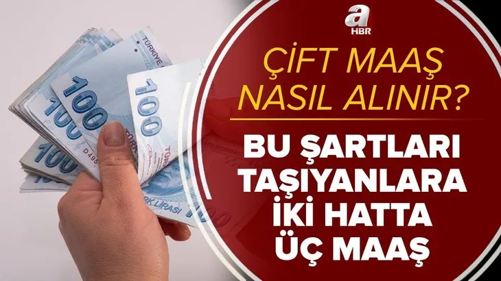 Bu şartları taşıyanlara iki hatta üç maaş! Çift maaş nasıl alınır? Kimler bu destekten faydalanabilir? İşte tüm detaylar