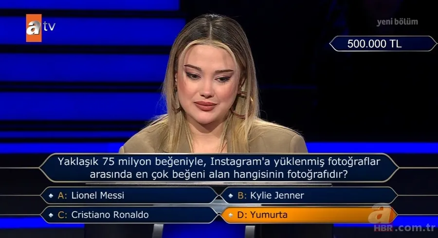 Milyoner'de Instagram sorusu! Messi yerine "yumurta" dedi: Hayatının hatasını yaptı 4