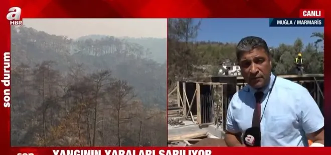 Devlet Marmaris’te yangının yaralarını sarıyor! Vatandaşların evleri yapılıyor