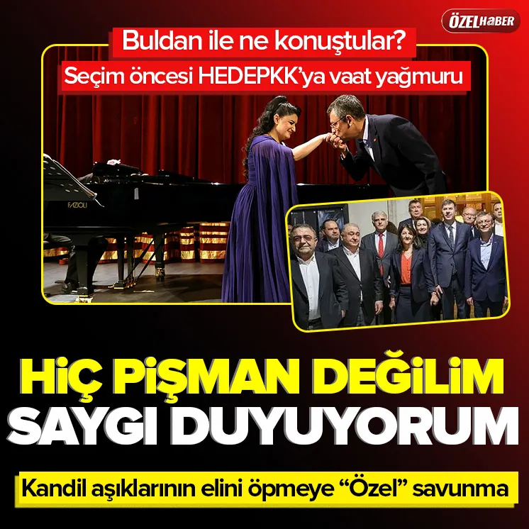 Özelden el öpme savunması: Pişman değilim