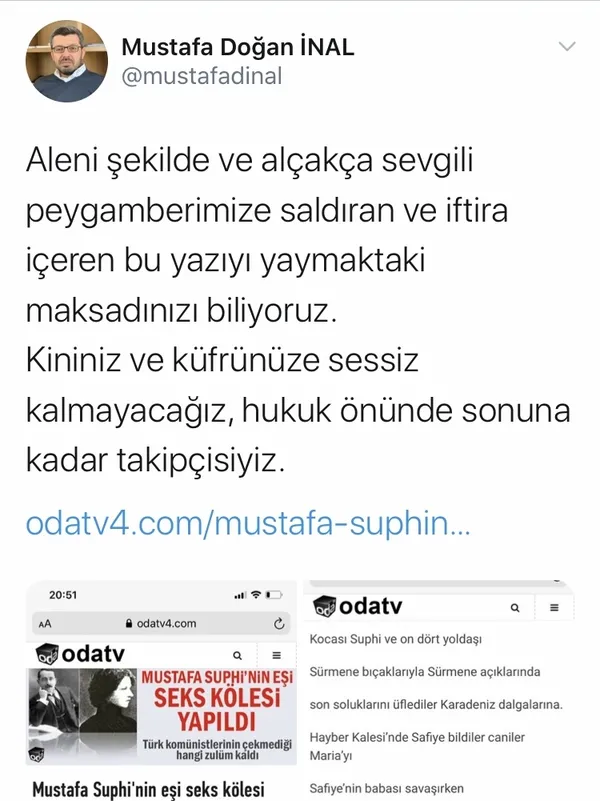 Soner Yalçın’ın imtiyaz sahibi olduğu Oda TV’den skandal! Peygamberimiz Hz. Muhammed ve eşine ağır hakaret...