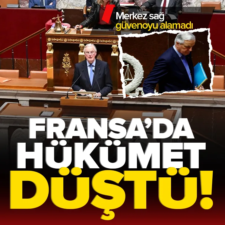 Fransada hükümet düştü