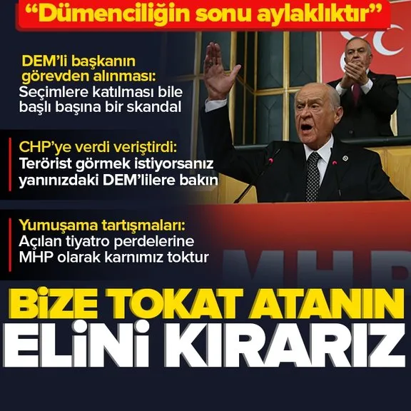 MHP lideri Devlet Bahçeli’den siyasette yumuşama tartışmalarına ilişkin net mesaj: Açılan tiyatro perdelerine karnımız toktur