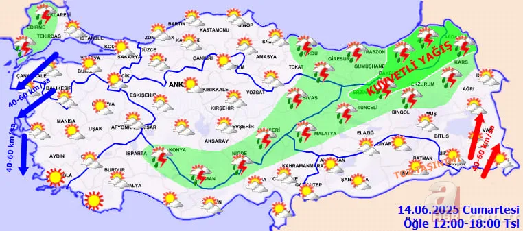 Hafta sonu hava nasıl olacak? Meteoroloji uyardı: Kuvvetli yağış ve toz taşınımı geliyor! Bu bölgeler dikkat! 9