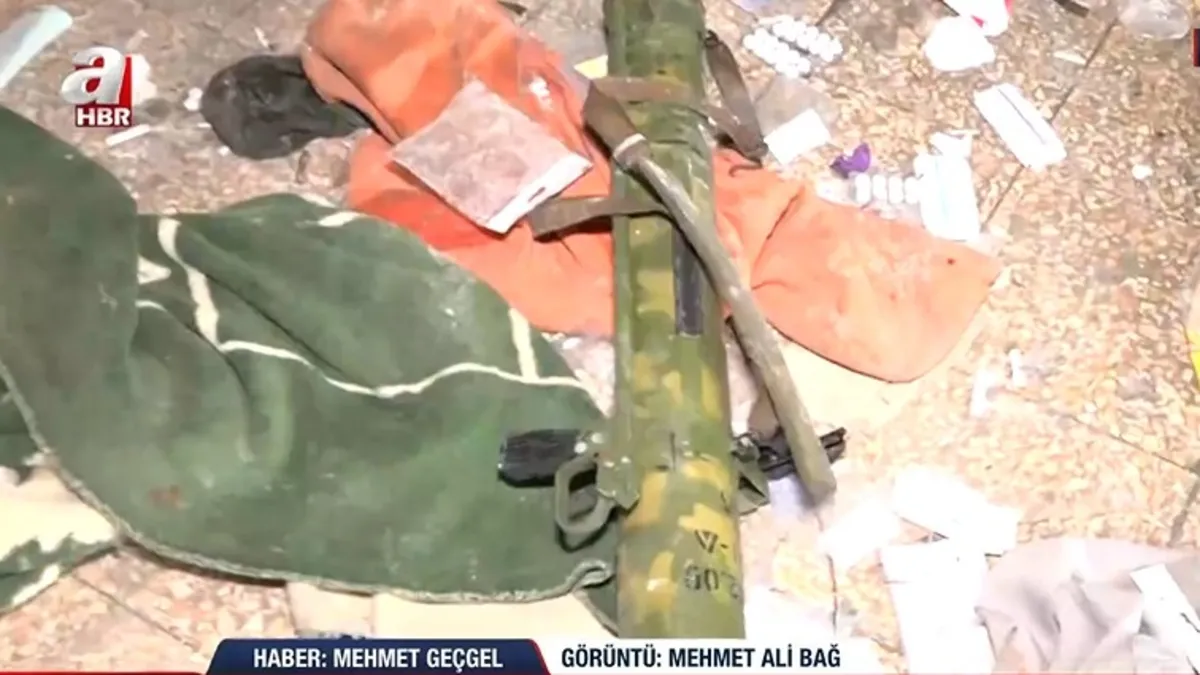 Bu görüntüler sadece A Haber’de! YPG’li teröristler Yasir Hastanesi’ni sözde karargaha çevirmiş