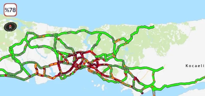 SON DAKİKA | İstanbul’da lodos ve yağışlı hava trafiği felç etti! Yoğunluk yüzde 78’de... - 1
