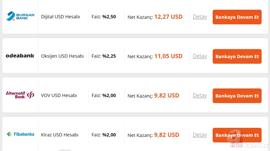 Doları olanlara vadeli mevduat getirisi! 7.000 Dolar 32 kaç TL kazanç sağlar? 3