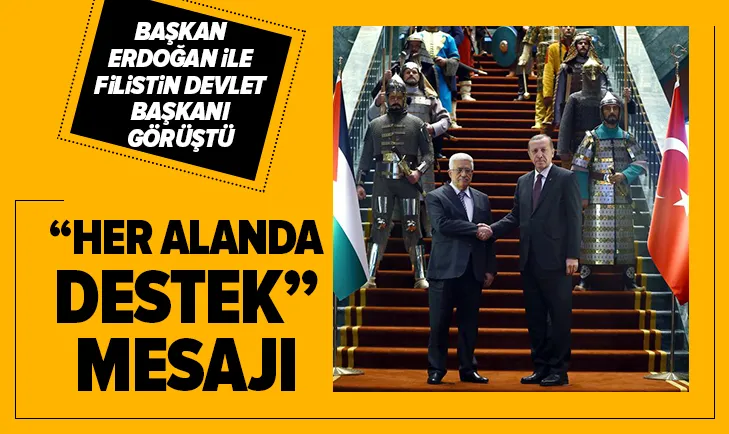 Başkan Erdoğan, Mahmud Abbas ile görüştü