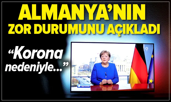 Almanya Başbakanı Angela Merkel zor durumu açıkladı: Koronavirüs nedeniyle hastanelerimiz...