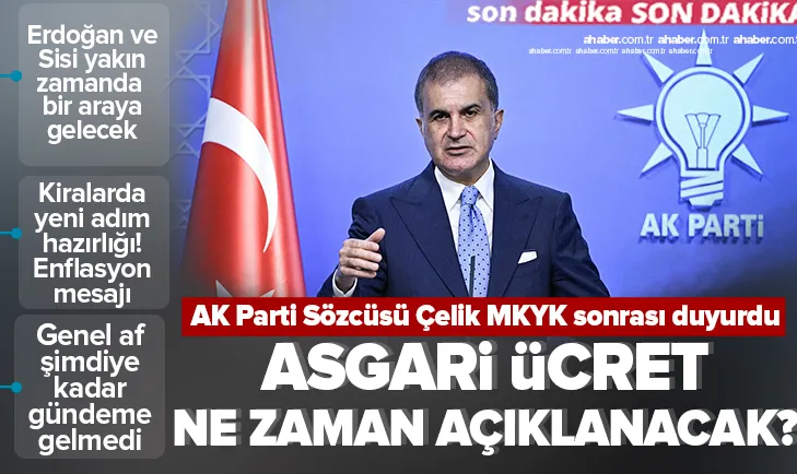Ömer Çelikten flaş açıklamalar