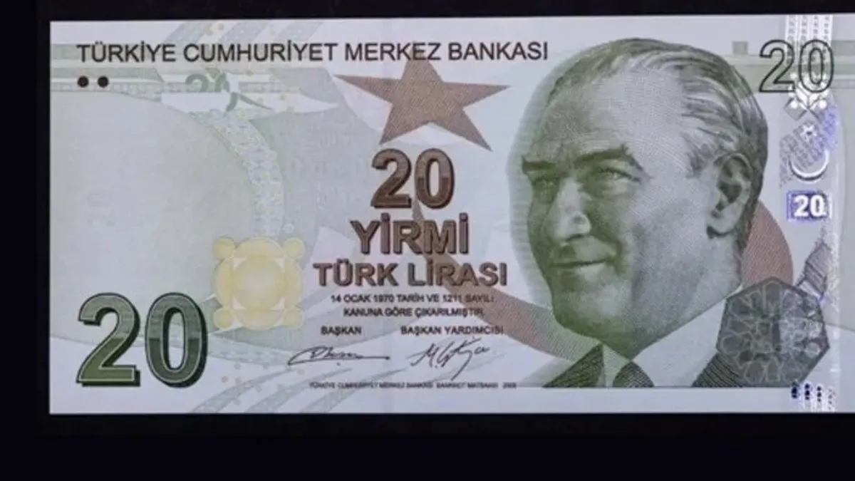 20 TL'lik yeni banknotlar bugünden itibaren tedavüle girdi: Merkez Bankası duyurdu