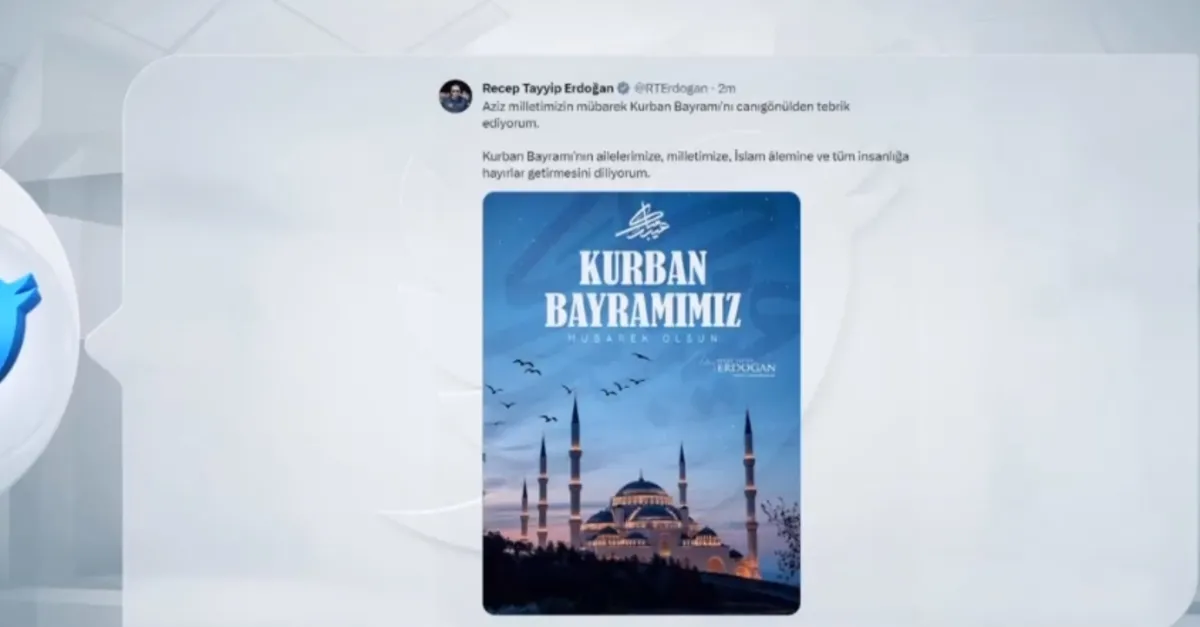 Başkan Erdoğan'dan bayram mesajı!