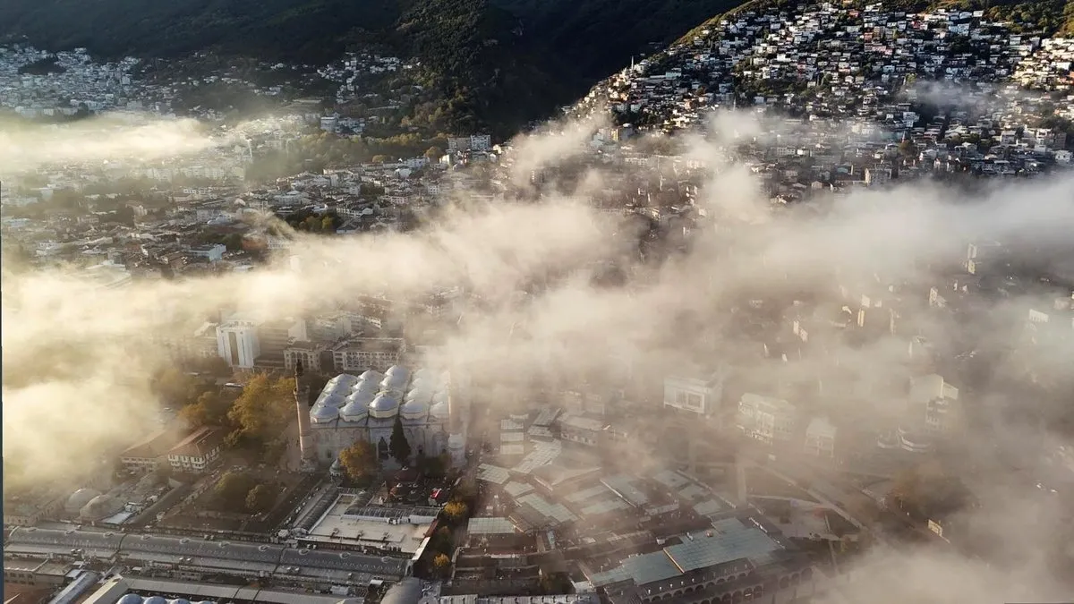 Şehrin üzerini kapladı! Kartpostallık görüntüler