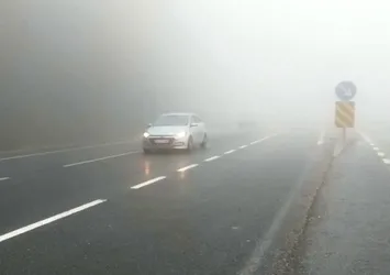 Bolu Dağı'nda sis etkili oldu