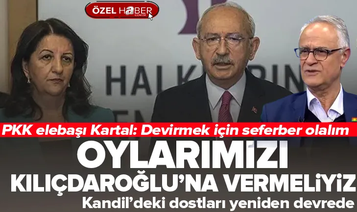 PKK elebaşından Kılıçdaroğluna destek!