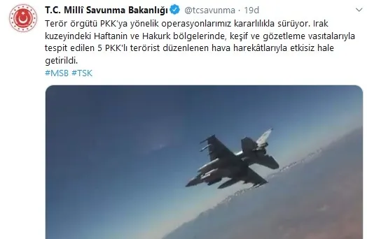 Son dakika: PKK’ya Kuzey Irak’ta darbe! 5 terörist öldürüldü