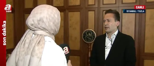 İSKİ tesis açılışında AK Partili Tuzla Belediye Başkanı Sadi Yazıcı’ya saldırı