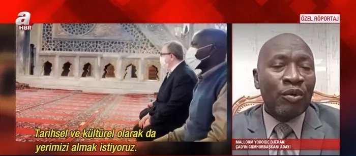 Çad Cumhurbaşkanı adayı Malloum Yoboide Djeraki A Haber’e konuştu! Flaş Osmanlı ve Türkiye açıklaması