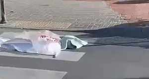 Kadının kafasını kesip surlardan attı