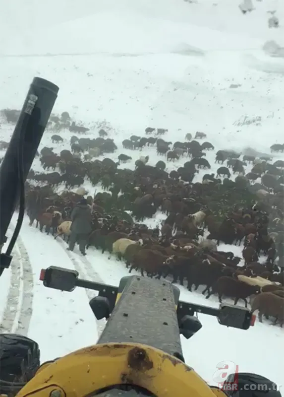 Ardahan'da kar kalınlığı 15 santimetreye ulaştı! Aceleyle inmek zorunda kaldılar 18