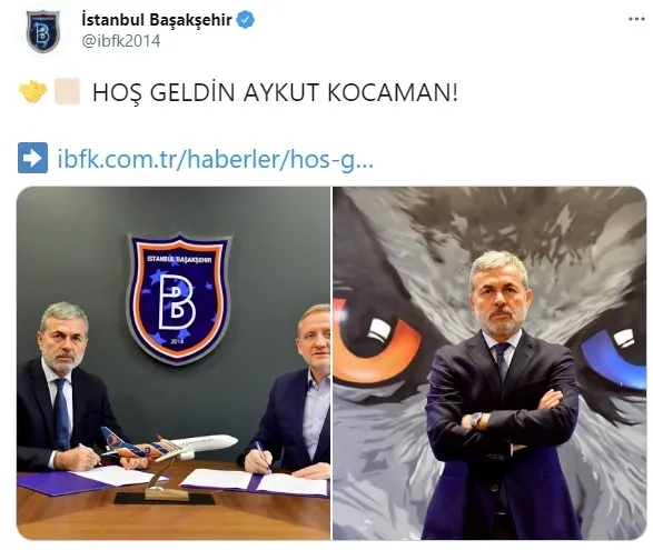 Son dakika: Başakşehir Aykut Kocaman’ı resmen duyurdu