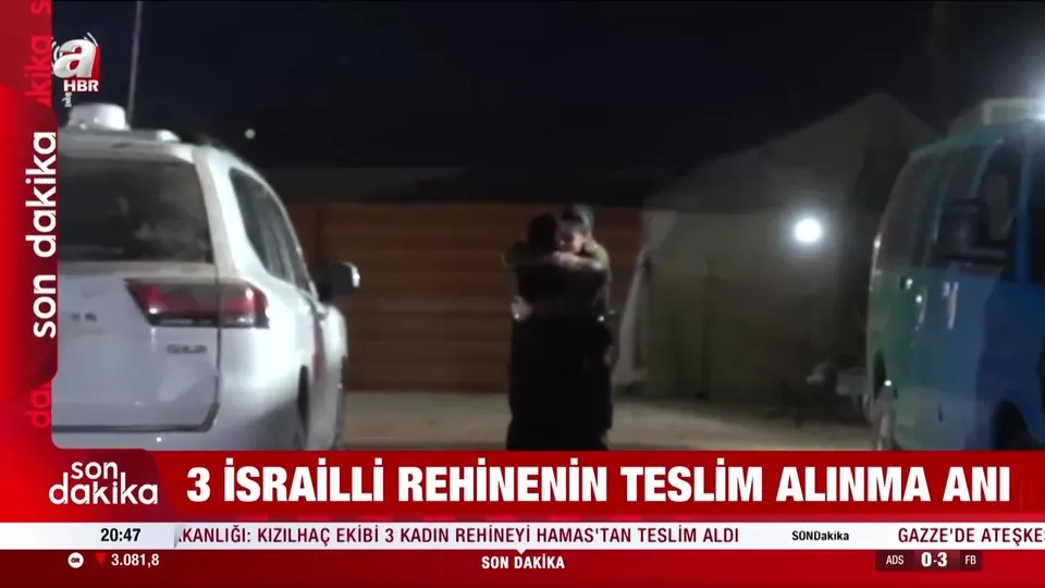İsrailli rehineler böyle teslim alındı