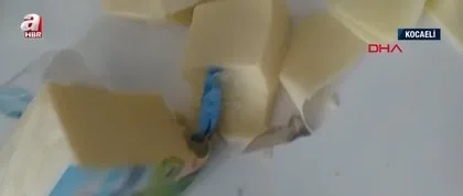 Kaşar peynirin içinden çıkan şoke etti!