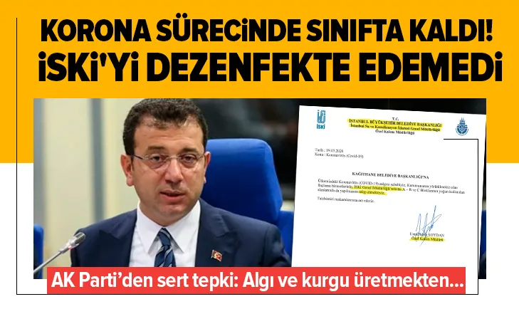 İmamoğlu koronavirüs ile mücadelede sınıfta kaldı!