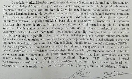 Son dakika: Ağabeyi AK Parti’ye geçen engelliye CHP zulmü! Çanakkale Belediye Başkanı Ülgür Gökhan acımadı