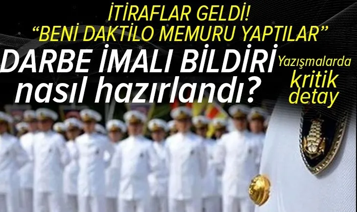 Darbe imalı bildiri nasıl hazırlandı? Darbe imalı bildiriyi kim yazdı! Ergun Mengi'nin ifadesi ortaya çıktı