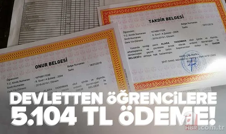 Karnesini alana Teşvik ÖDEMESİ! Son günler! Devletten Öğrencilere 5.104-1.110 TL ÖDEME! İLKOKUL, LİSE, ORTAOKUL! Başarı Teşvik Programı nedir, şartları neler? 1