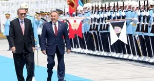 Cumhurbaşkanı Erdoğan, Nazarbayev’i böyle karşıladı