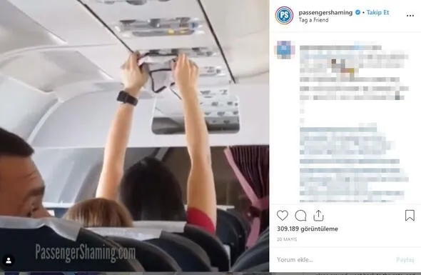 Uçakta iğrenç olay şoke etti! Görenler şaştı kaldı
