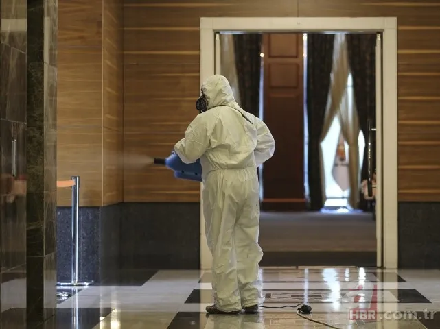 AK Parti Genel Merkezi koronavirüs (corona virüs) için dezenfekte edildi 18
